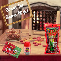 Ma Lit Candy pickle with candy assembly in use demonstrating easy social snack prep
