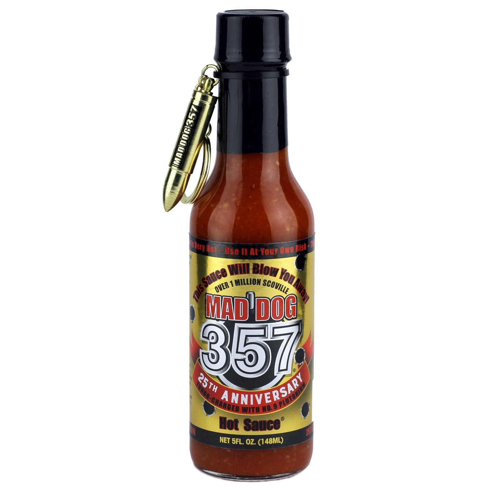 Mad Dog Gear bottle front packaging showing bold gold label and intense heat