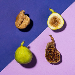Made In Nature figs sliced on cheese board pairing with cheese for rich flavor contrast