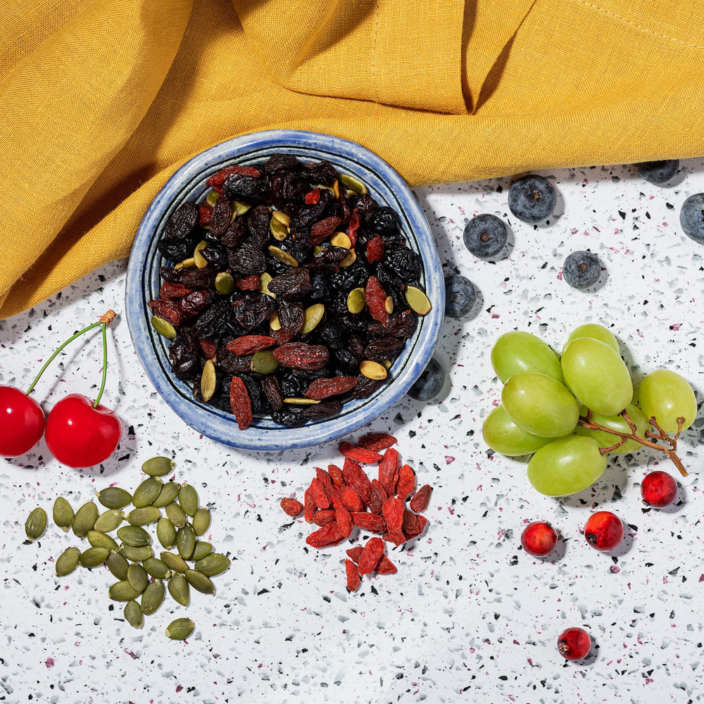 Made In Nature bowl served with Superberry Fusion showing ready-to-eat convenience and versatility