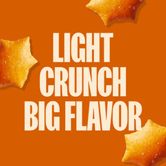 MadeGood cheddar stars on plate ready to serve for quick, wholesome snacking