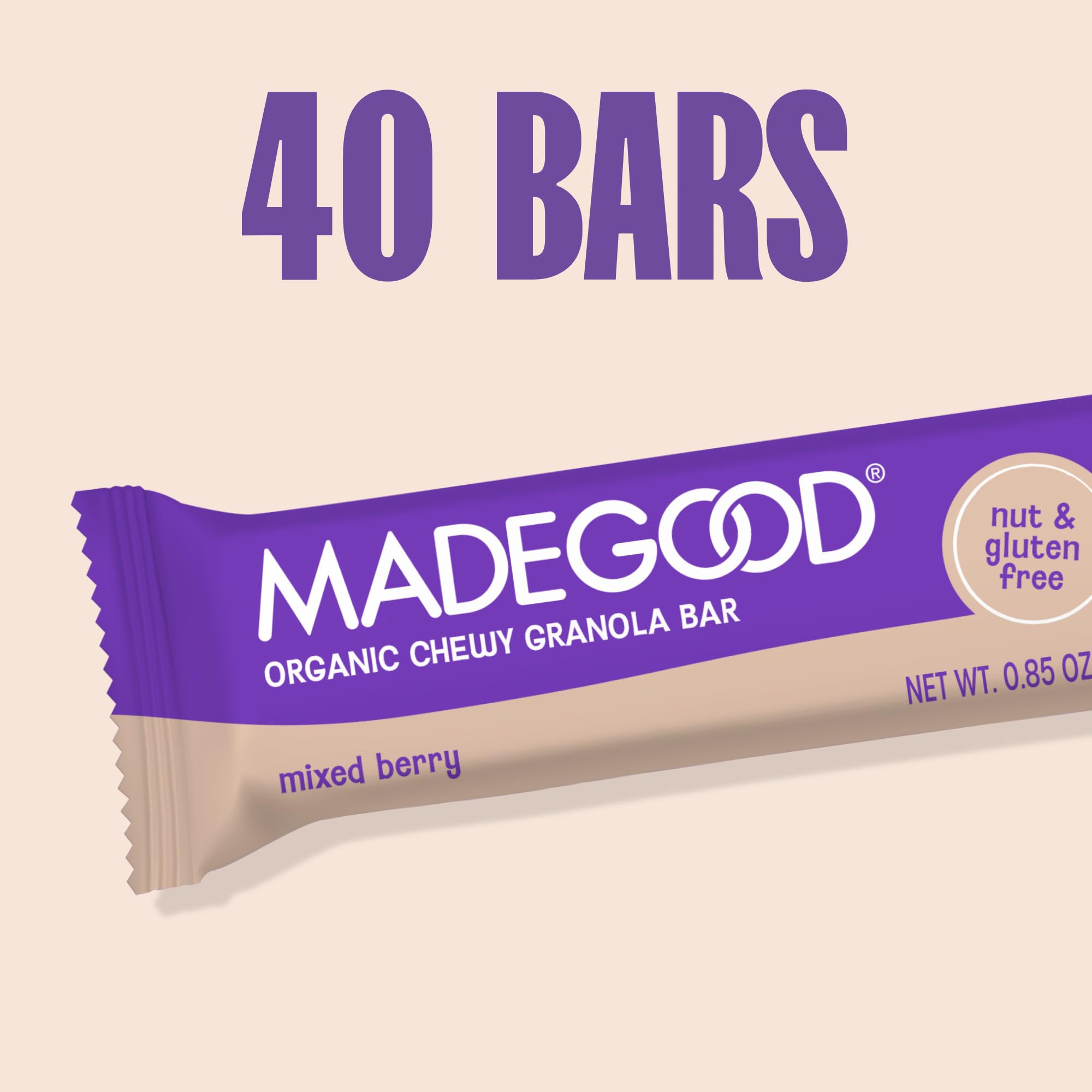 MadeGood nut-free facility badge graphic showing safety for nut allergy environments