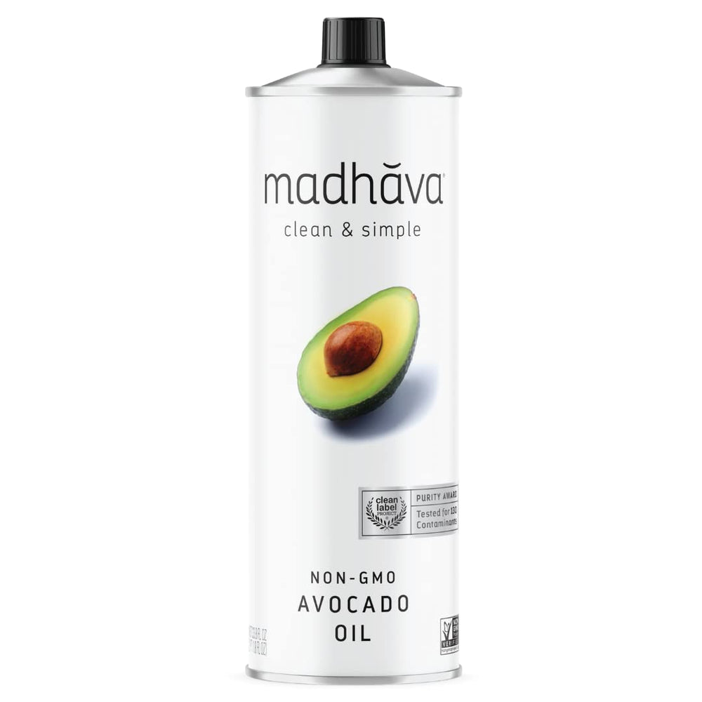 Madhava front tin showing product packaging and quantity benefit