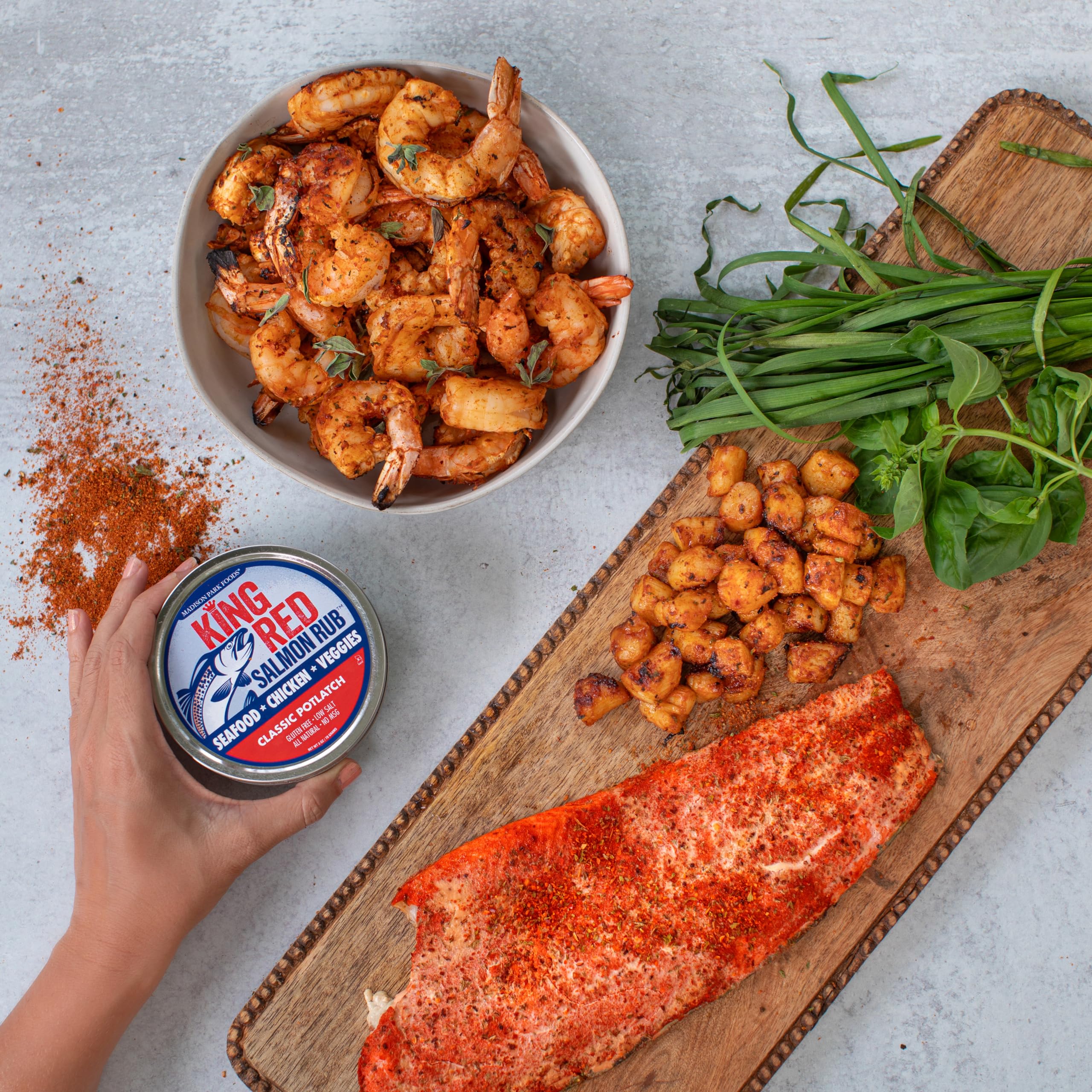 Madison Park Foods family enjoying seafood meal illustrating crowd-pleasing results