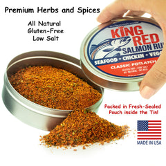 Madison Park Foods open pouch and spoon showing easy, mess-free dispensing benefit