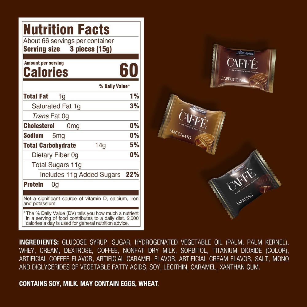 Maestro Massimo open bulk bag with candies spilling to show quantity and accessibility