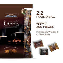 Maestro Massimo candy close-up displaying glossy texture and real-coffee appearance