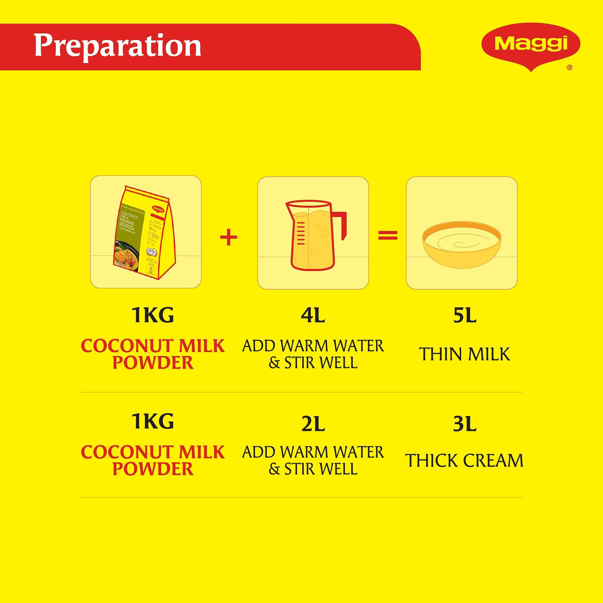 Nestle Professional Maggi creamy coconut milk pouring to show richness and convenience