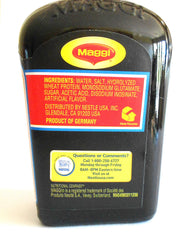Maggi pour close-up demonstrating controlled dispensing and concentrated flavor benefit