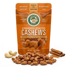 The Magic Bavarian Nuts front packaging showing 9 oz bag and brand logo benefits convenience