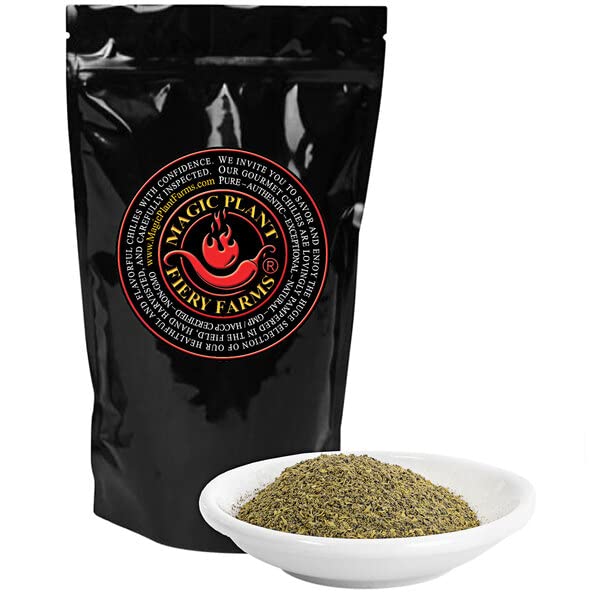 Magic Plant peppercorns in a grinder releasing oils, showing ease of grinding and flavor benefit