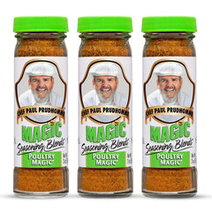 Magic Seasoning Blends bottle front view showing label and size benefit