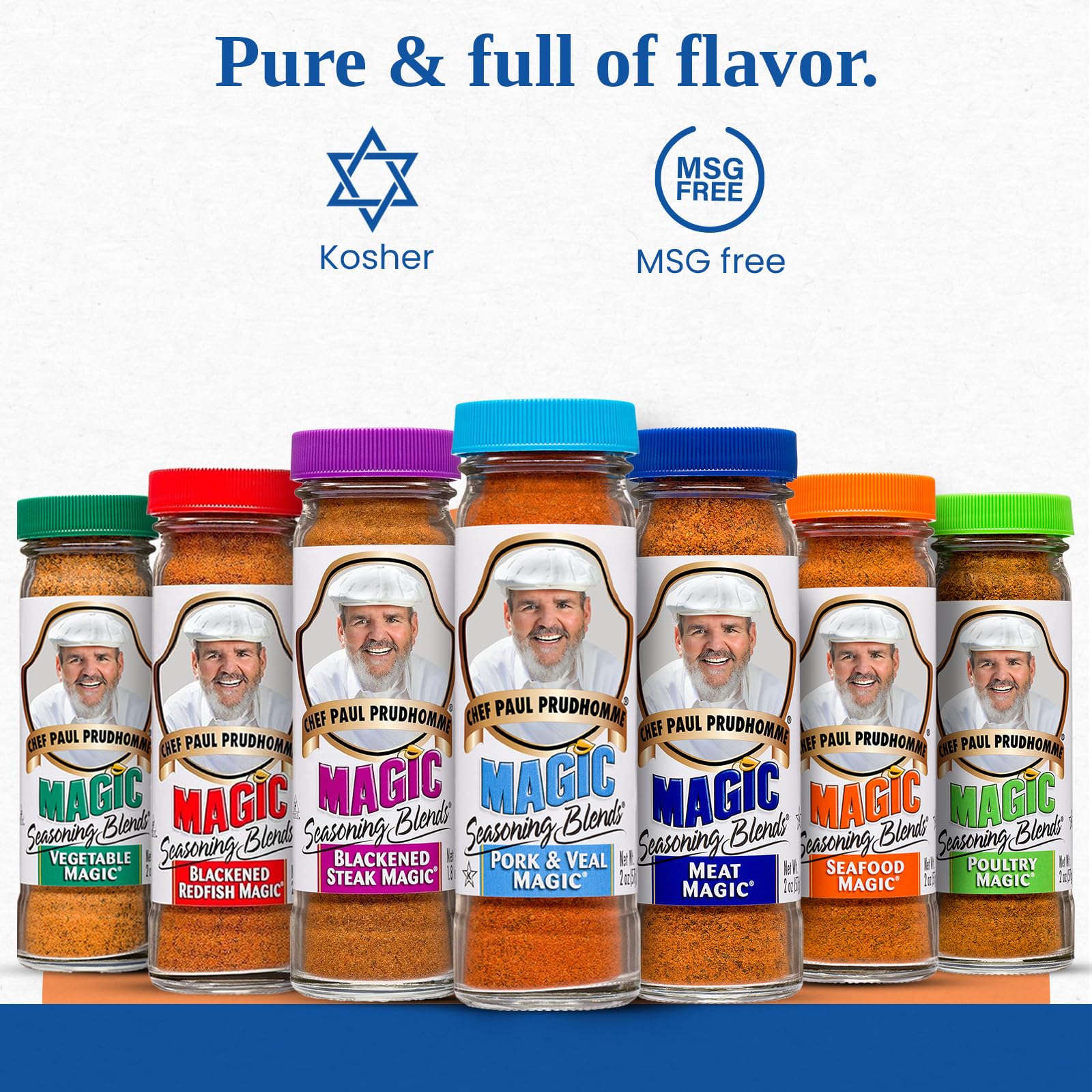Magic Seasoning Blends Seafood seasoning poured to show fine texture and aroma for easy use