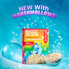 Bowl of Magic Spoon Classic Marshmallow cereal with milk illustrating a satisfying breakfast