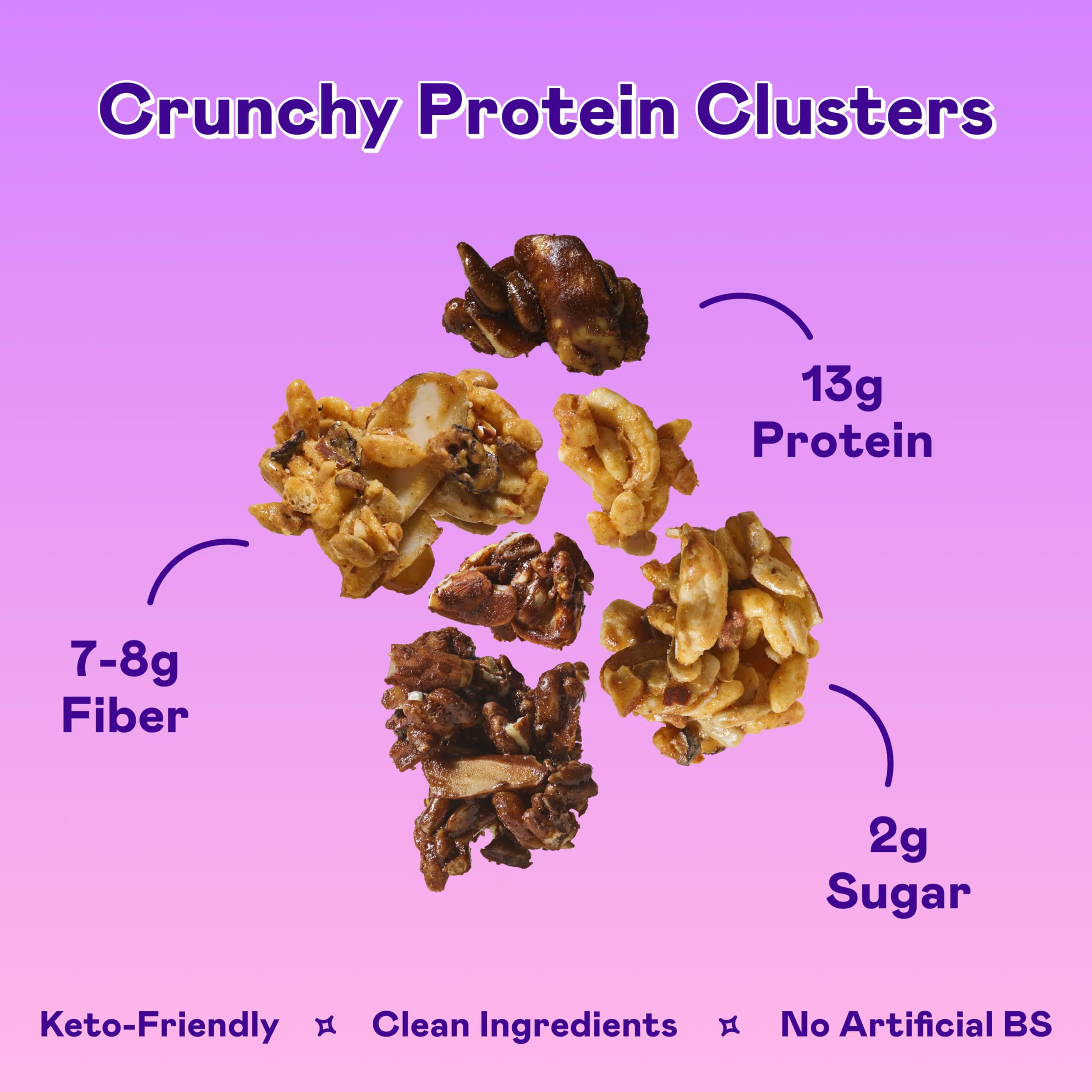 Magic Spoon Mixed Berry close‑up clusters highlighting crunchy texture and fruit notes