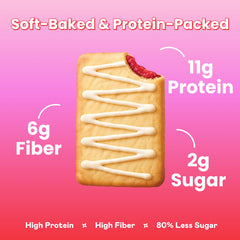 Magic Spoon pastry held in hand for on-the-go convenience and high protein