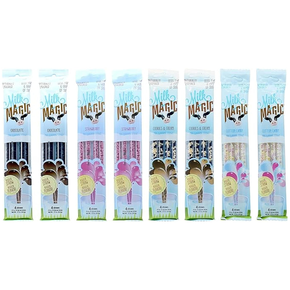 Magic Straws front packaging showing variety bundle advantages
