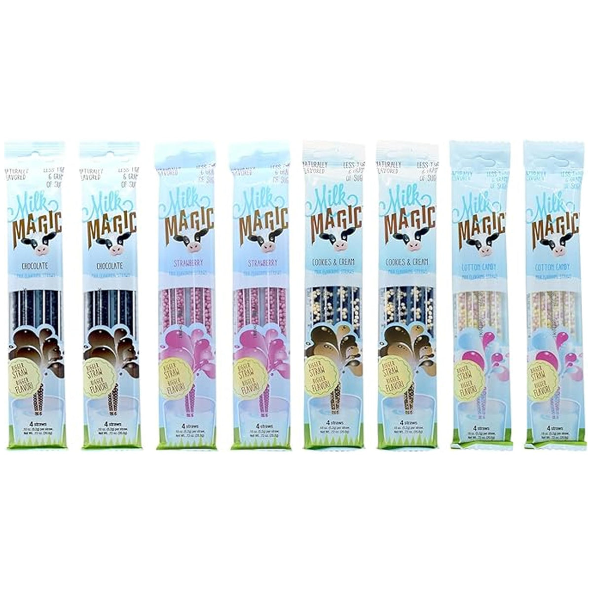 Magic Straws front packaging showing variety bundle advantages