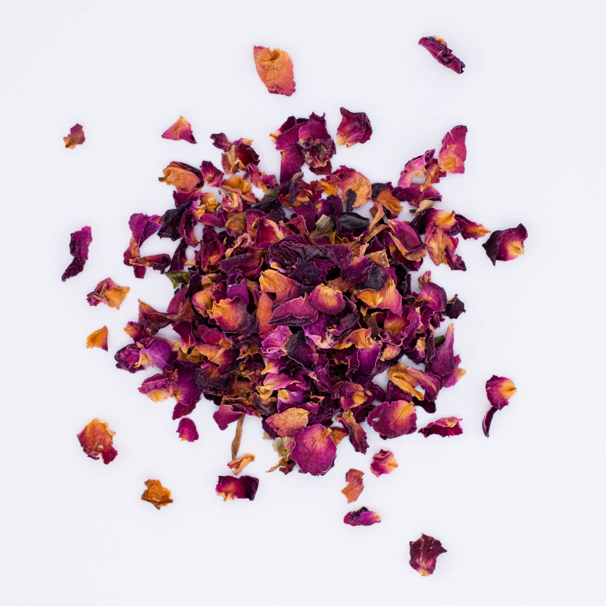 MagJo close-up of dried rose petal texture highlighting natural aroma preservation