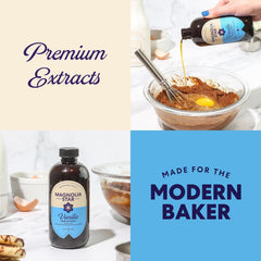 Magnolia-Star pouring extract into mixing bowl, showing ease of use and consistent flavor