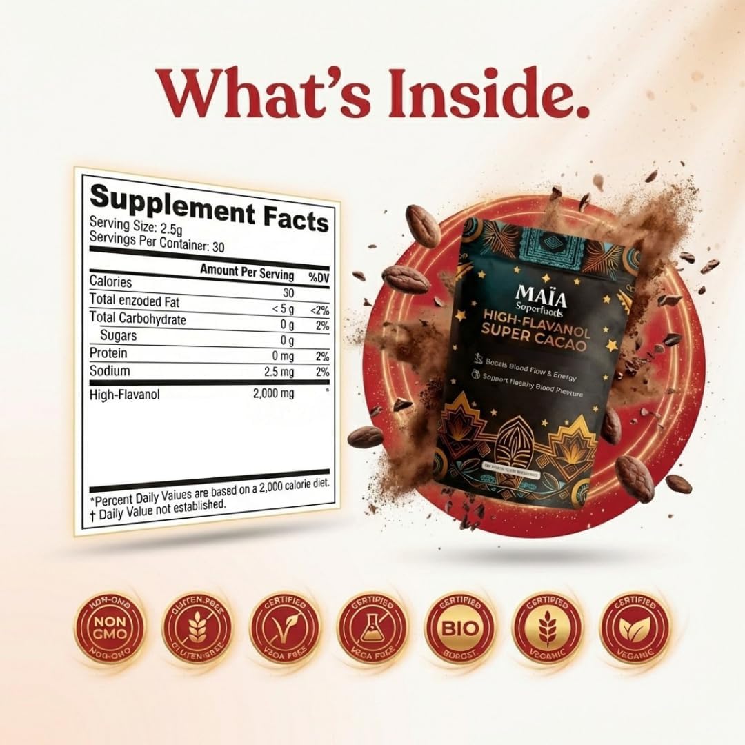Maïa Superfoods measured portion on scale illustrating serving size guidance
