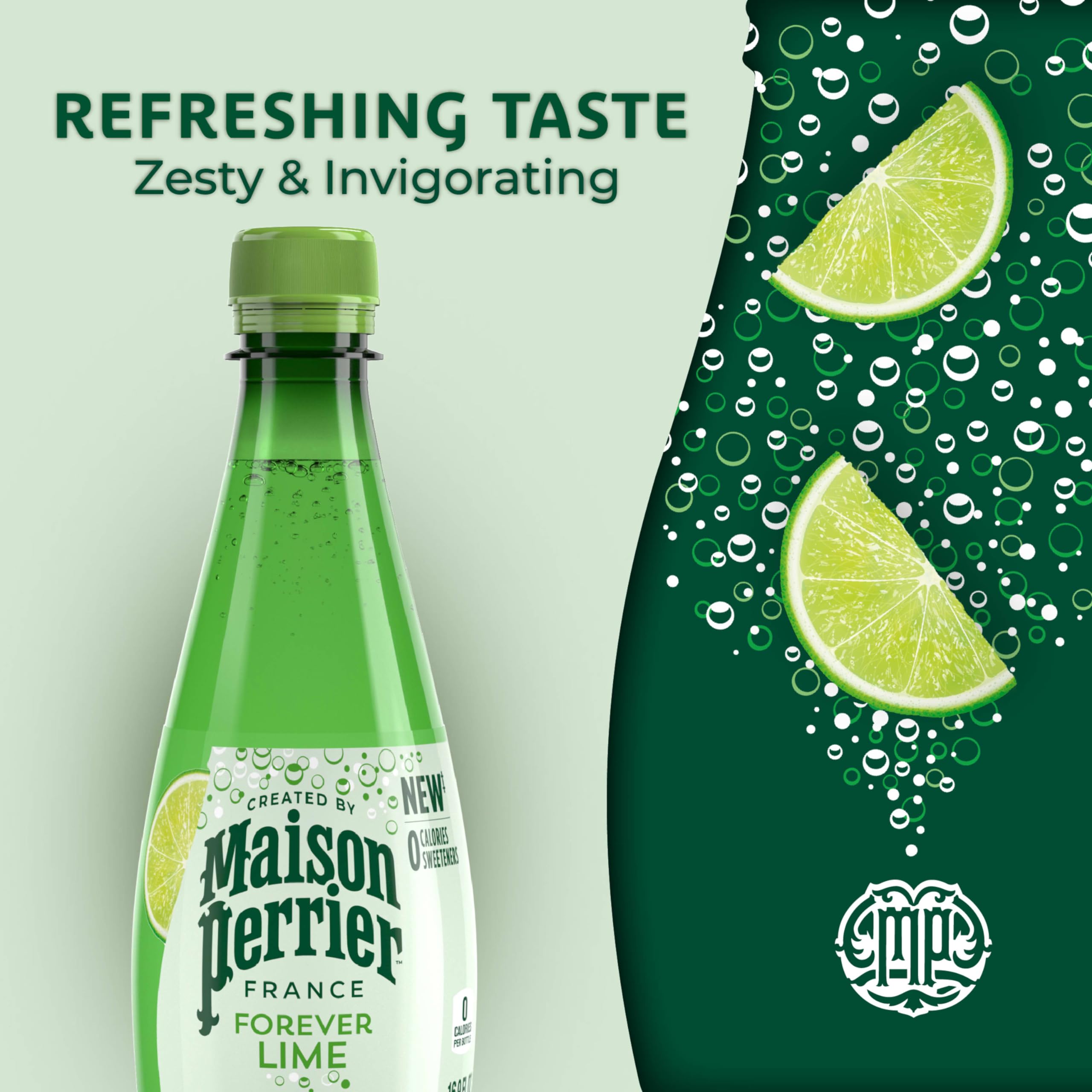 Maison Perrier bottle bubbles close-up illustrating lively carbonation benefit