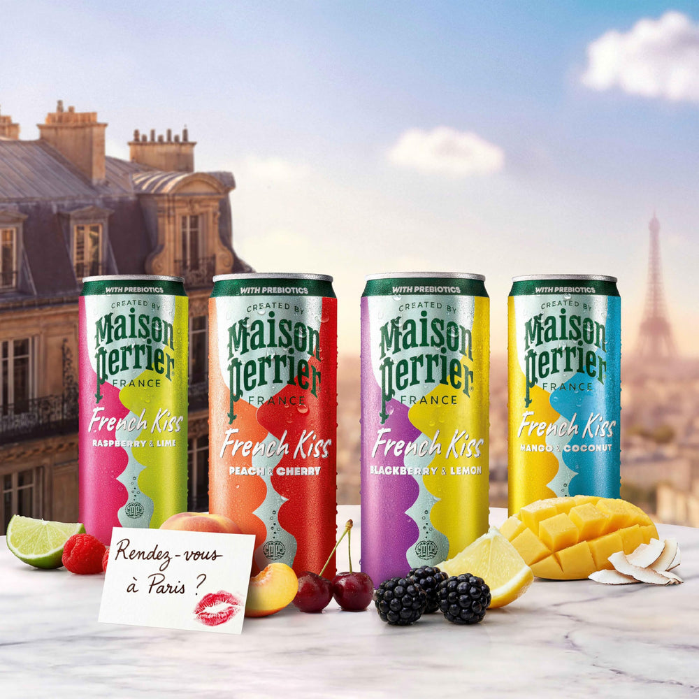 Maison Perrier label detail focusing on branding and crafted-in-Paris provenance