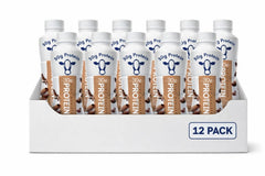 MAJUU CONNECT close-up of bottle label showing protein and low sugar benefits