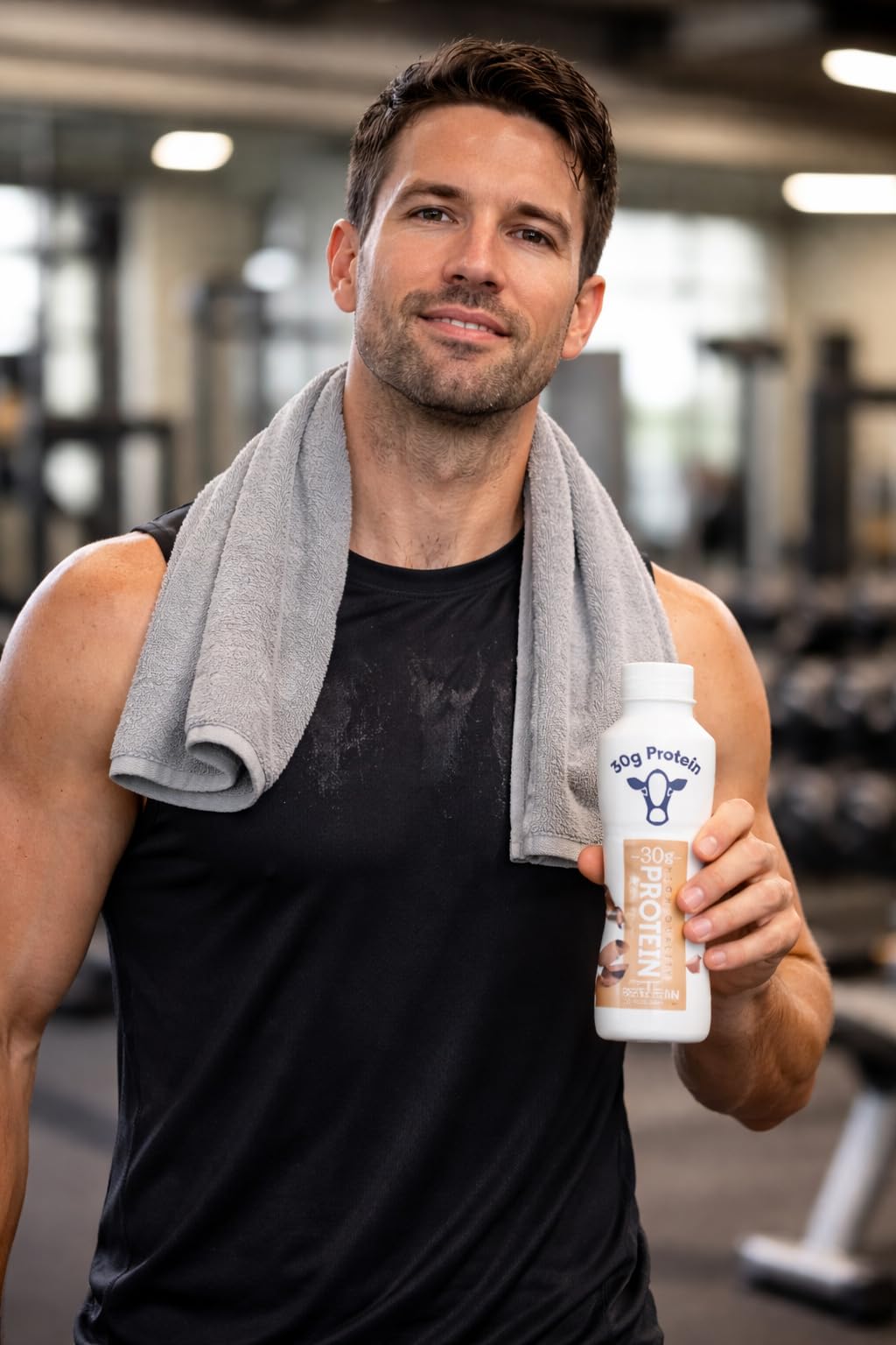MAJUU CONNECT bottle held in hand to show size and portable convenience