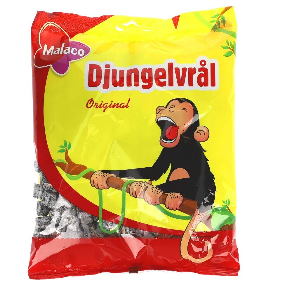 Malaco Djungelvrål front packaging showing bold logo and 450g size, great for sharing