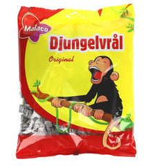 Malaco Djungelvrål front packaging showing bold logo and 450g size, great for sharing