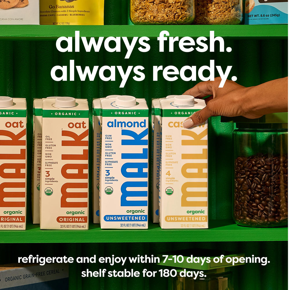 MALK added to coffee illustrating barista-friendly foam and flavor