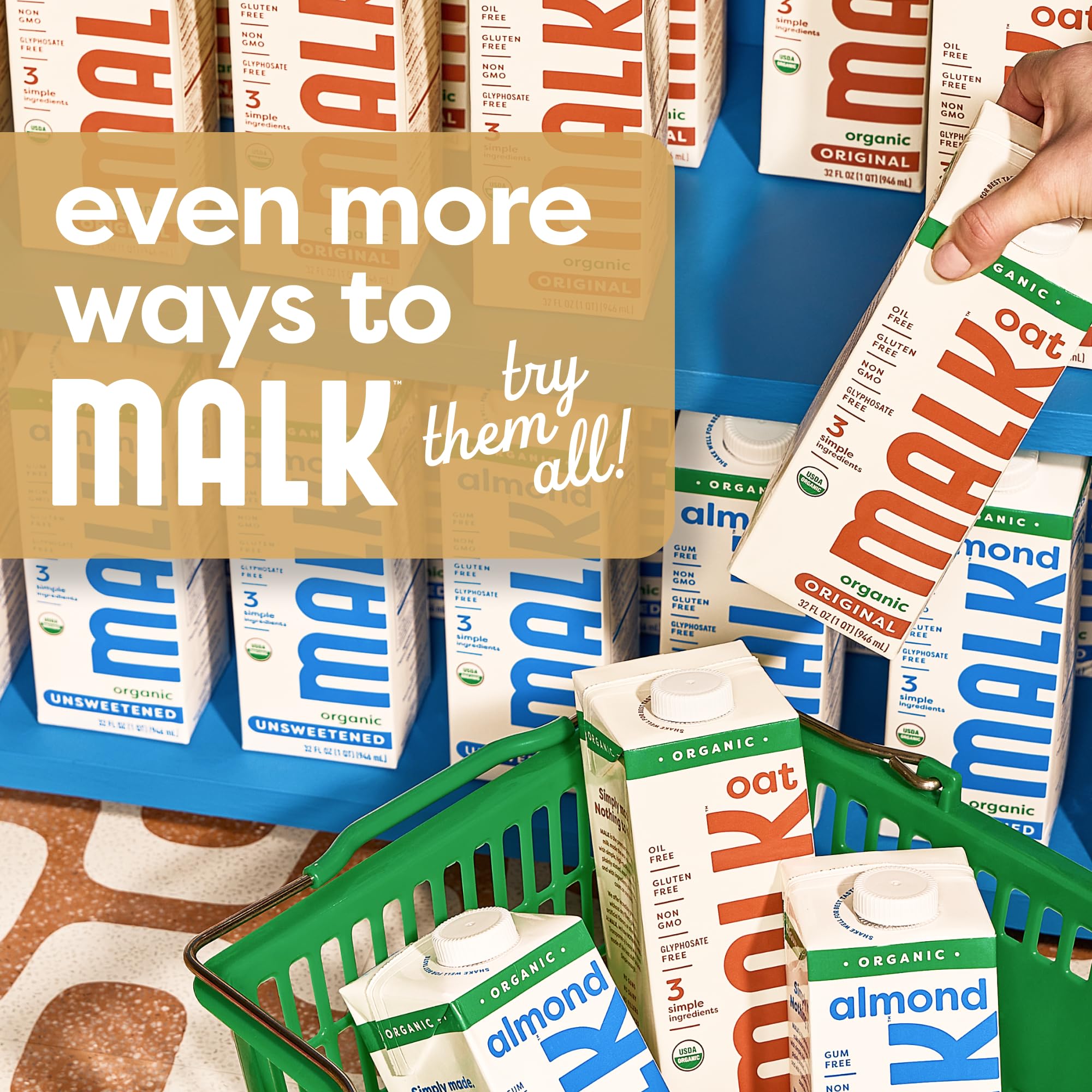 MALK in a modern kitchen lifestyle scene showing everyday versatile use
