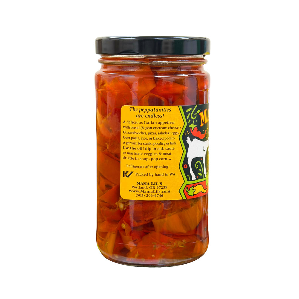Close-up of Mama Lil's pepper texture, showing tender flesh and seeds