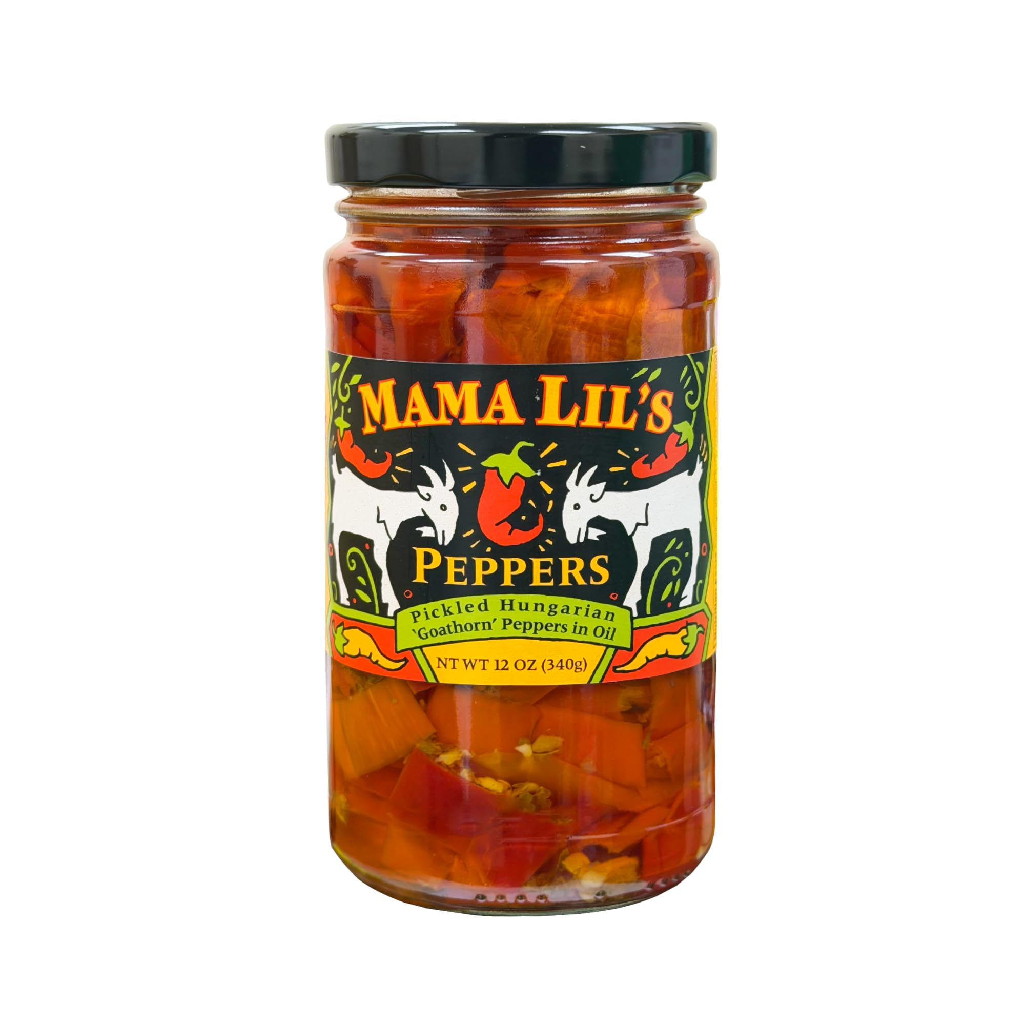 Mama Lil's front packaging showing jar and branding, appealing gourmet look