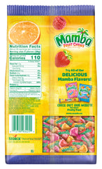Mamba close-up of chews highlighting soft texture and juicy color for appeal