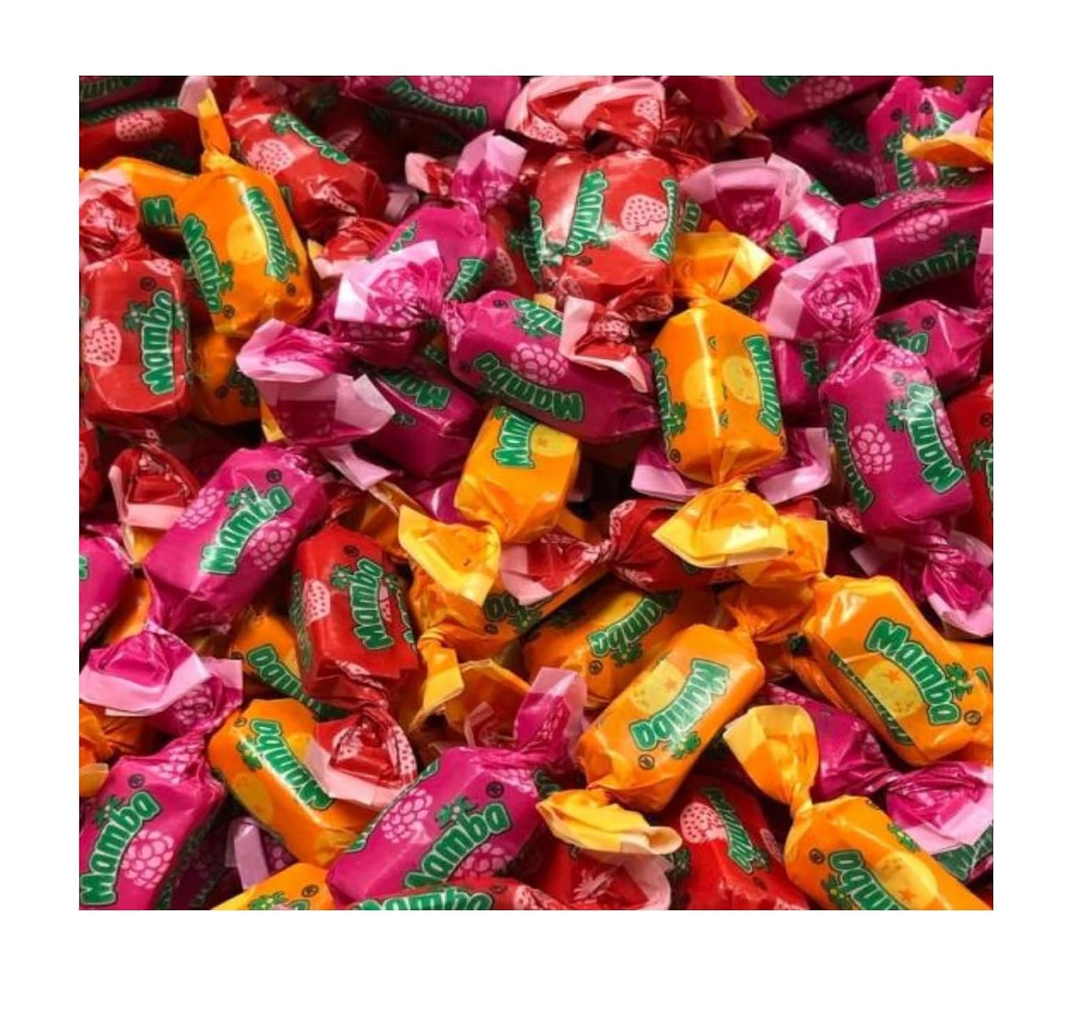 Mamba front package showing 2 lb resealable bag and colorful branding for quick identification and sharing