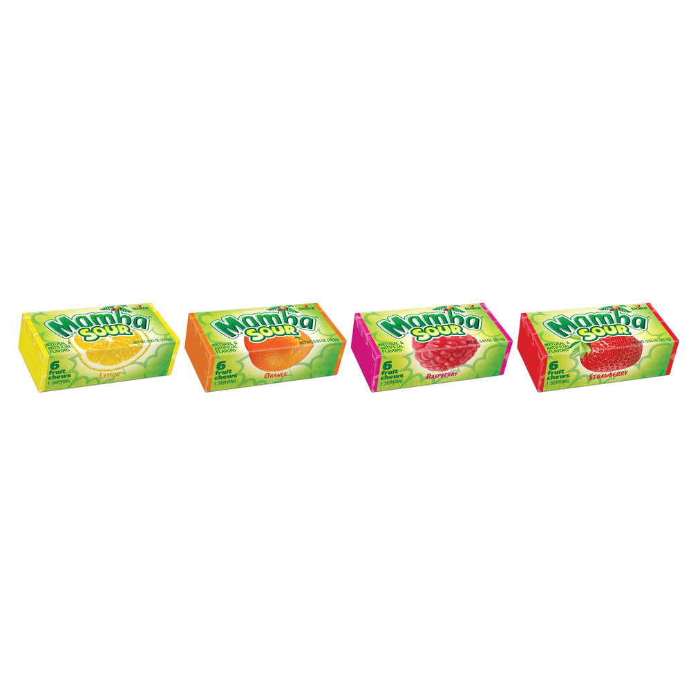 Mamba assortment in a party bowl for sharing, colorful display invites guests