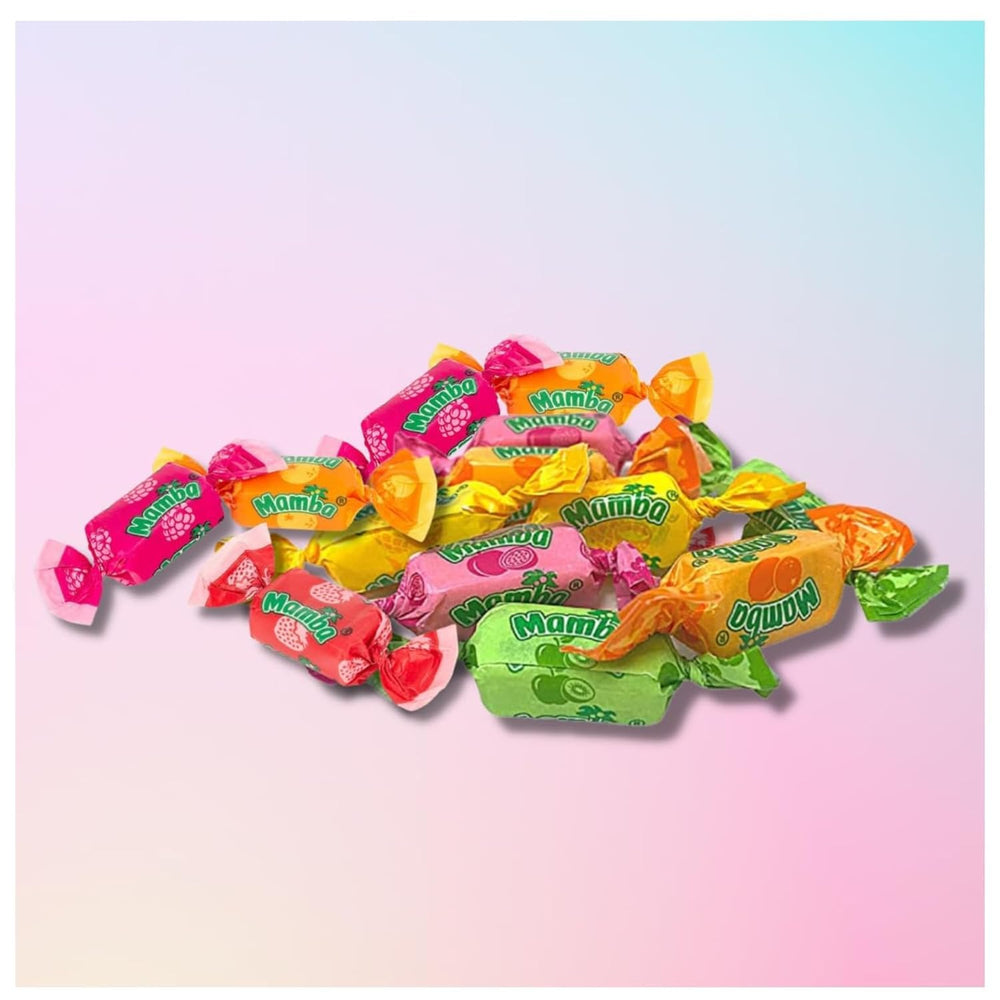Mamba one pound bag next to common items showing scale and quantity