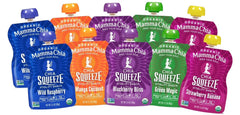 Mamma Chia front packaging variety pouch display showing portable convenience