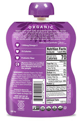 Mamma Chia pouch in hand size comparison for easy grab-and-go convenience