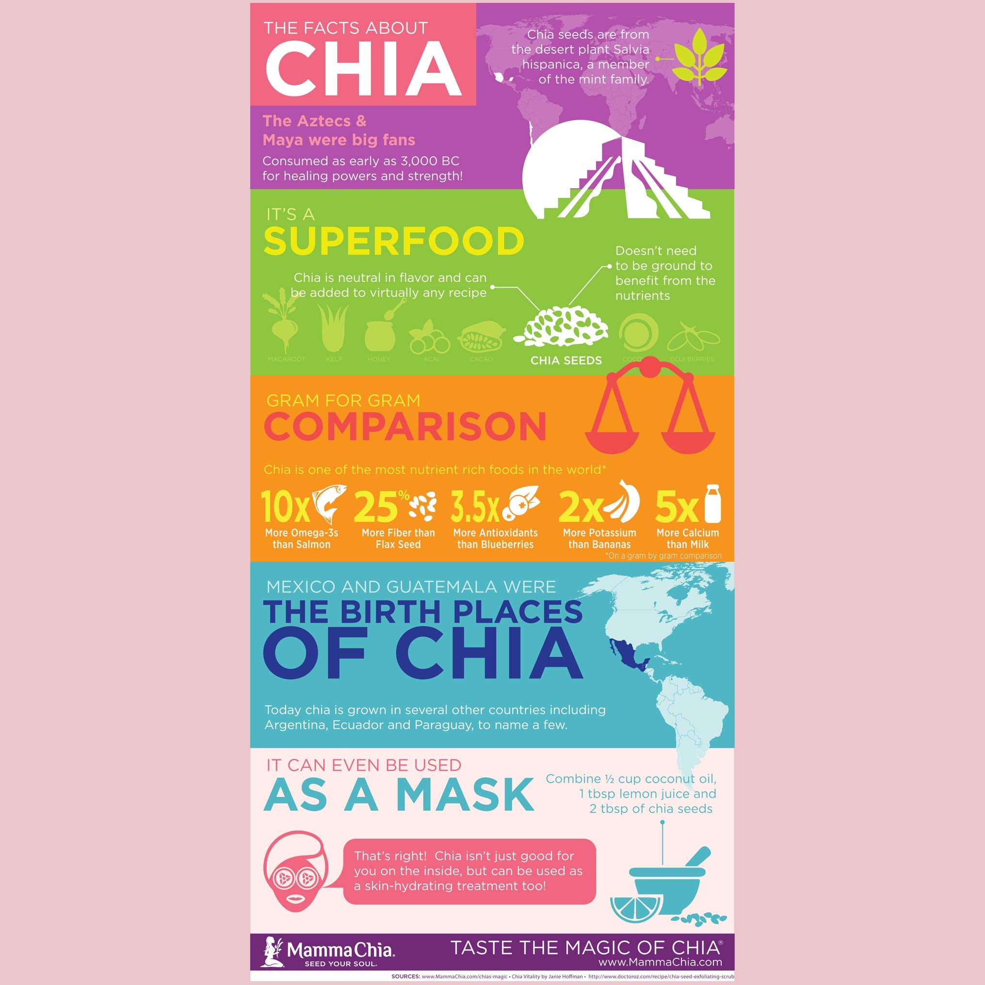 Mamma Chia chia seed texture close-up showing omega-3 rich seeds benefit