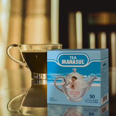 MANASUL individually wrapped sachet displayed for travel convenience and freshness