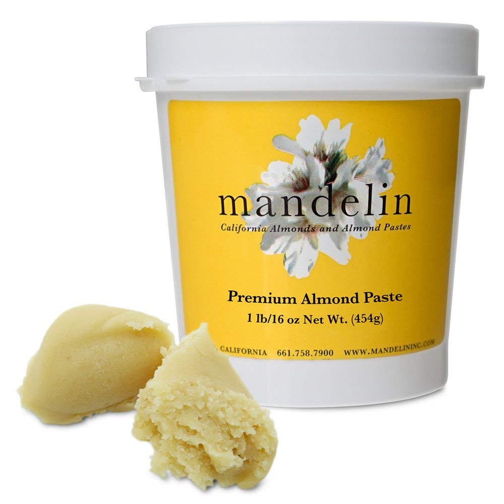Mandelin almond paste front package showing label and weight benefit convenience
