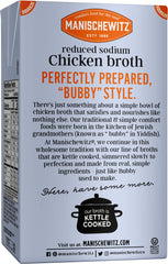 Manischewitz broth being ladled into soup demonstrating convenient use