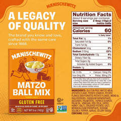 Manischewitz close-up of dry mix texture highlighting easy-to-use blend