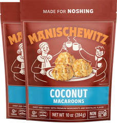 Manischewitz front packaging showing resealable 10 oz bag and freshness benefit