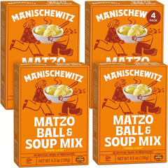 Manischewitz front packaging showing product and quick preparation benefit