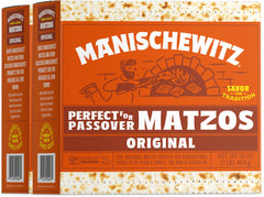 Manischewitz front packaging showing two-pound value pack and brand benefit