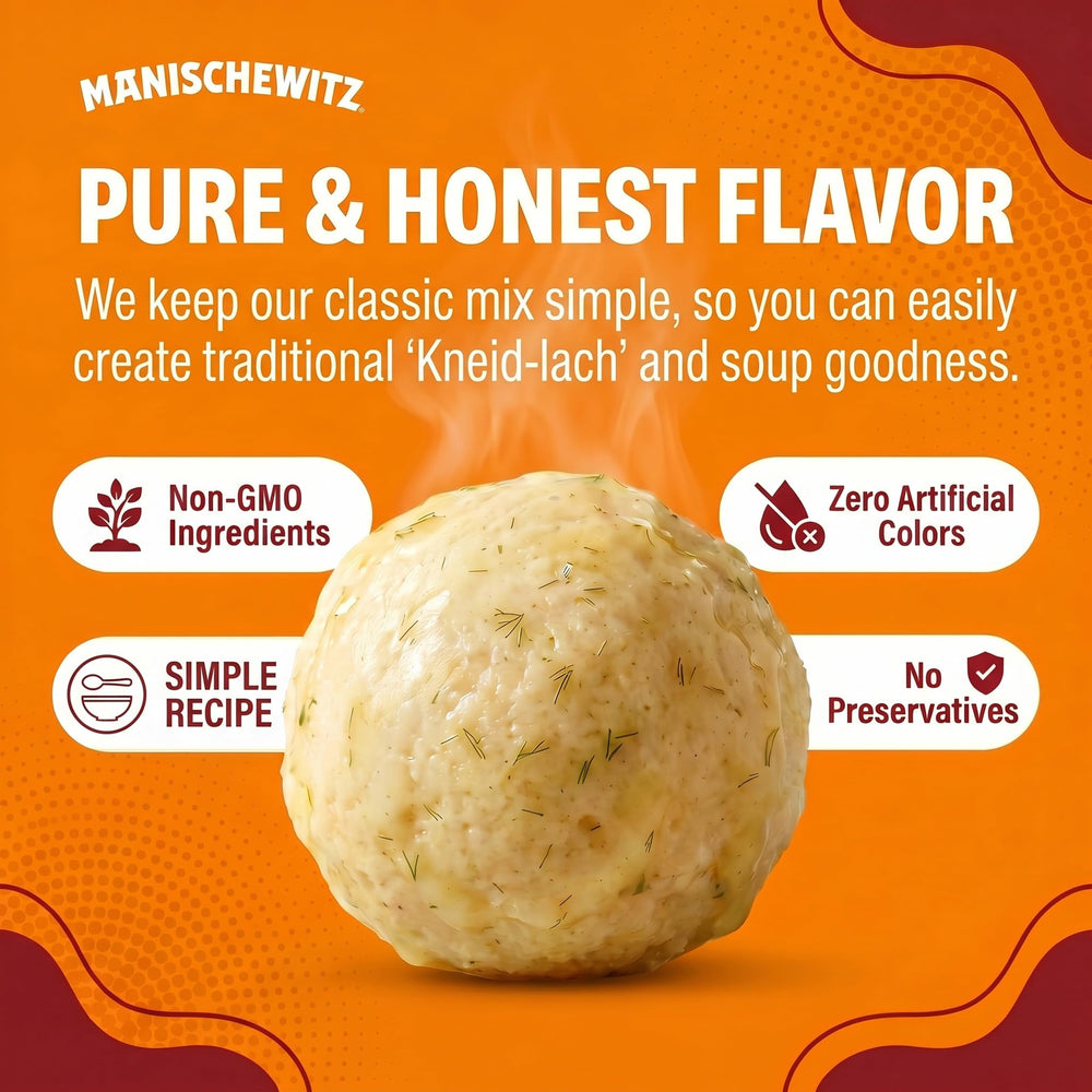 Manischewitz label closeup highlighting kosher certification and clear ingredients